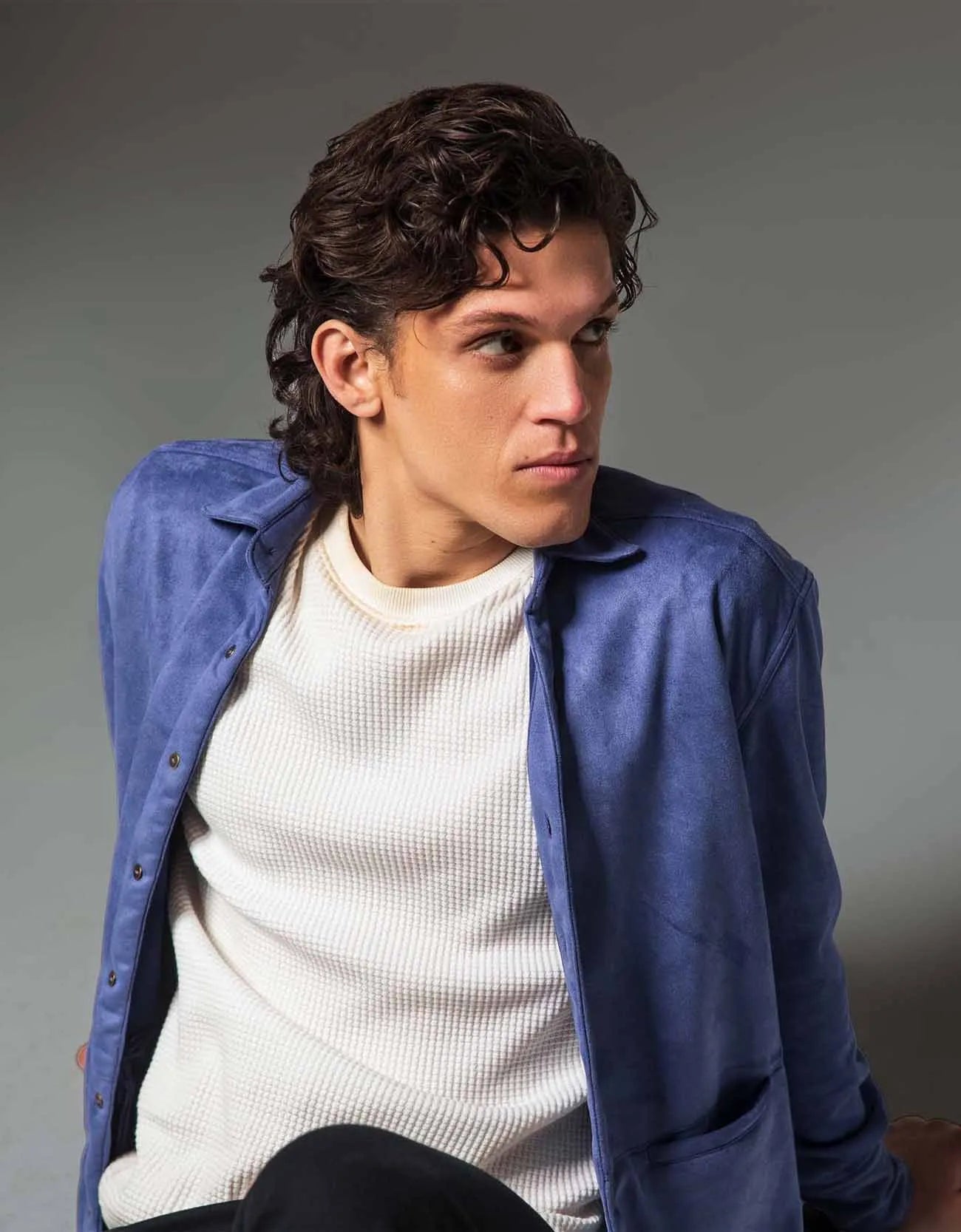 CLASSIC SUEDE BUTTON DOWN SHIRT