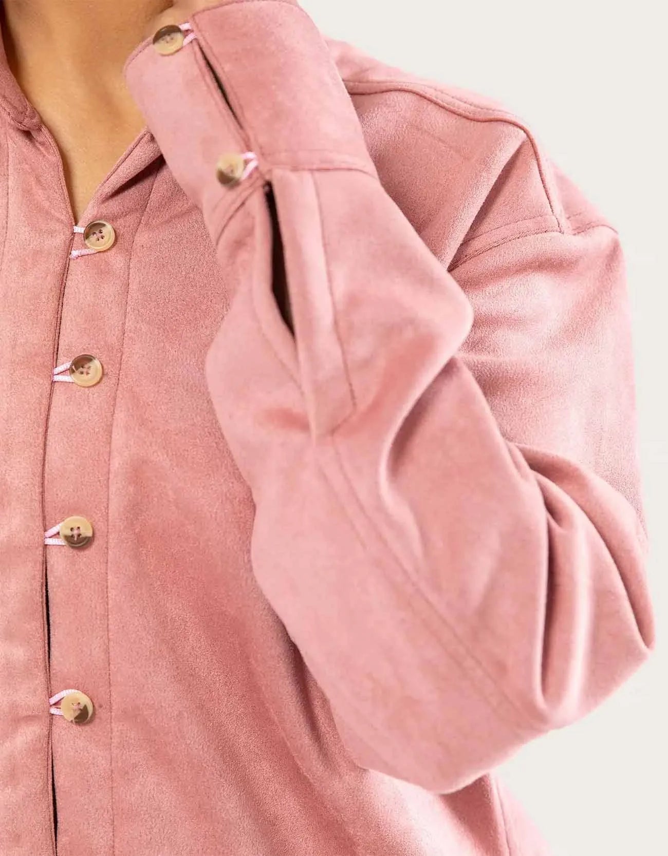 CLASSIC SUEDE BUTTON DOWN SHIRT