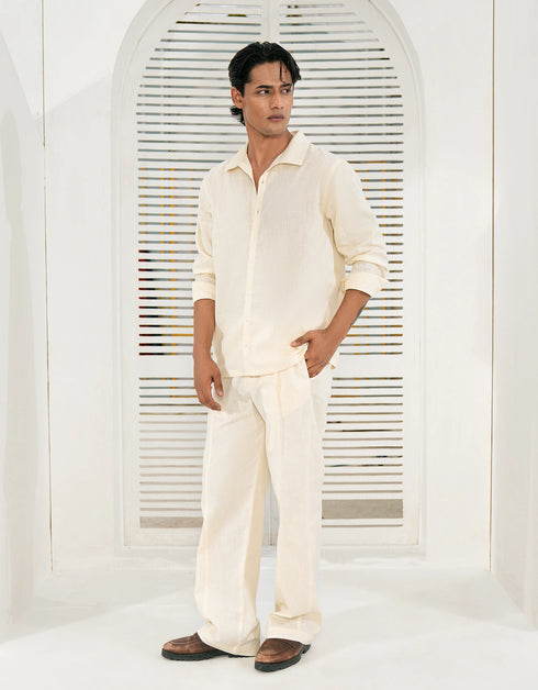 LINEN BUTTON DOWN SHIRT