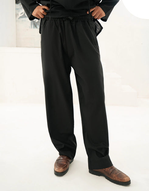 LINEN STRAIGHT TROUSER