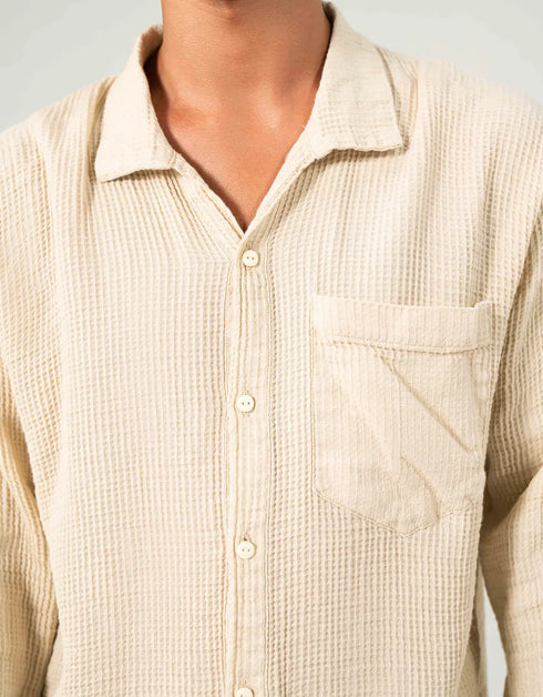 TEXTURED SHIRT WITH POCKET
