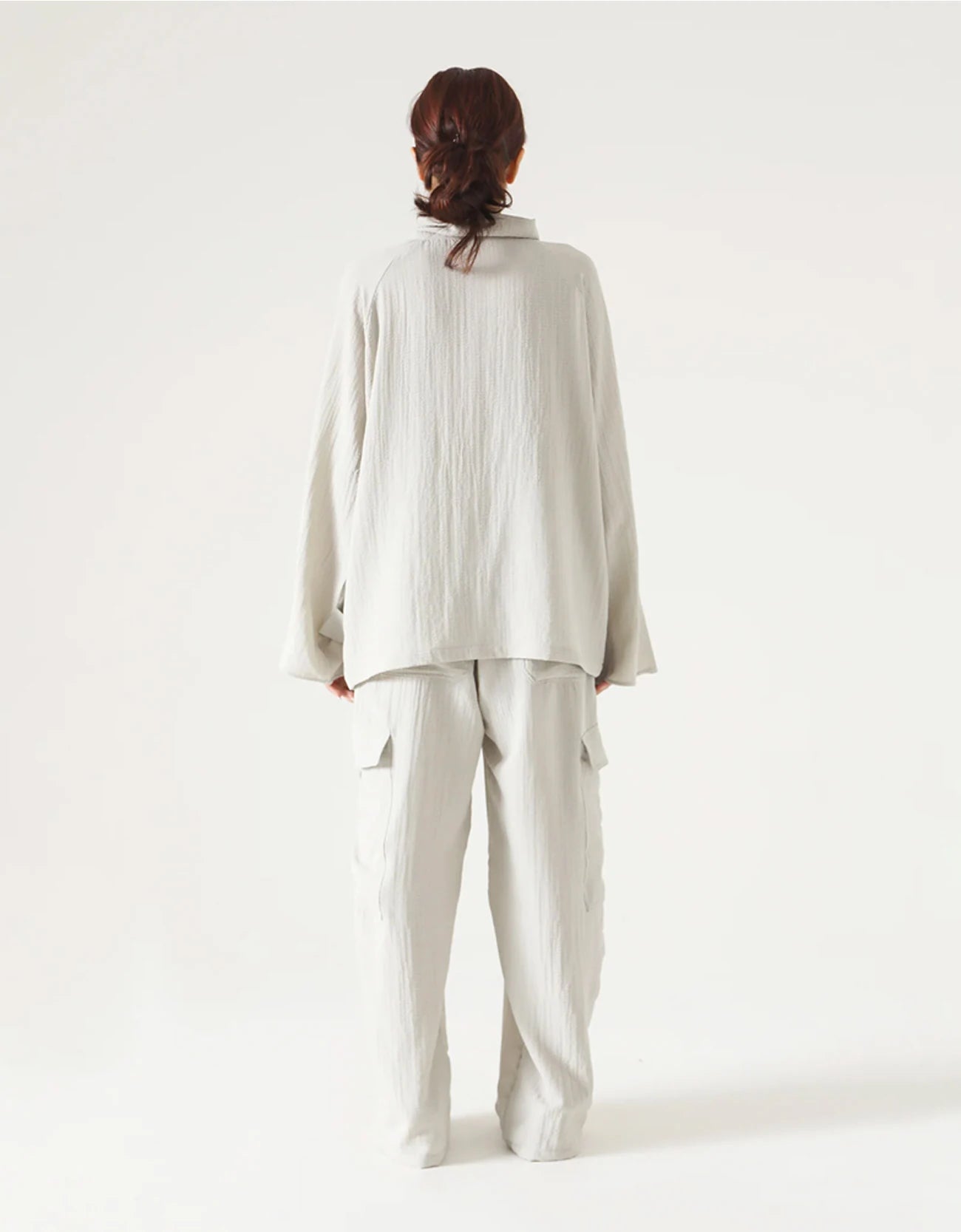 SEER SUCKER STRAIGHT SHACKET