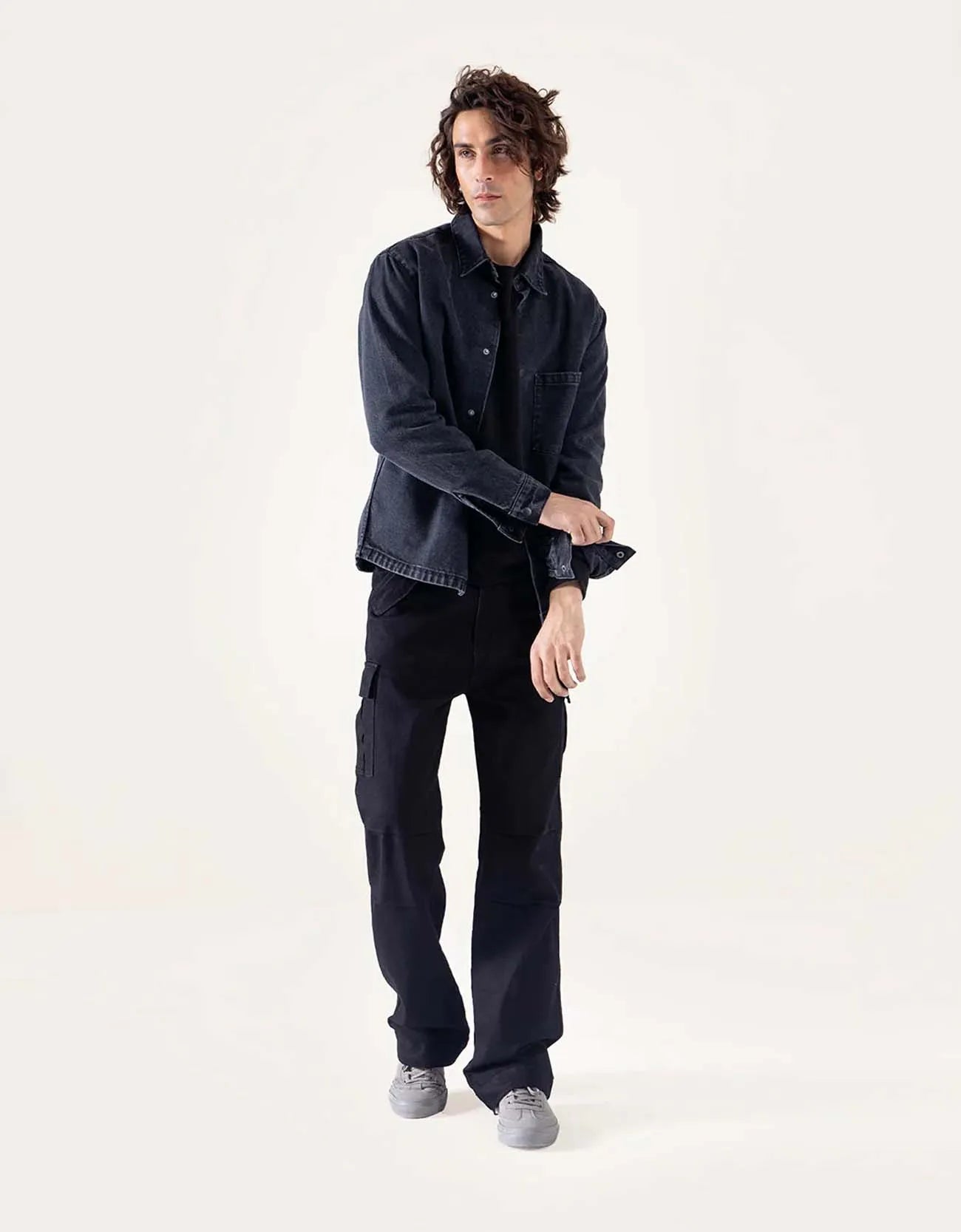 DENIM OVER SHIRT WITH POCKET