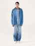 DENIM BUTTON DOWN SHACKET