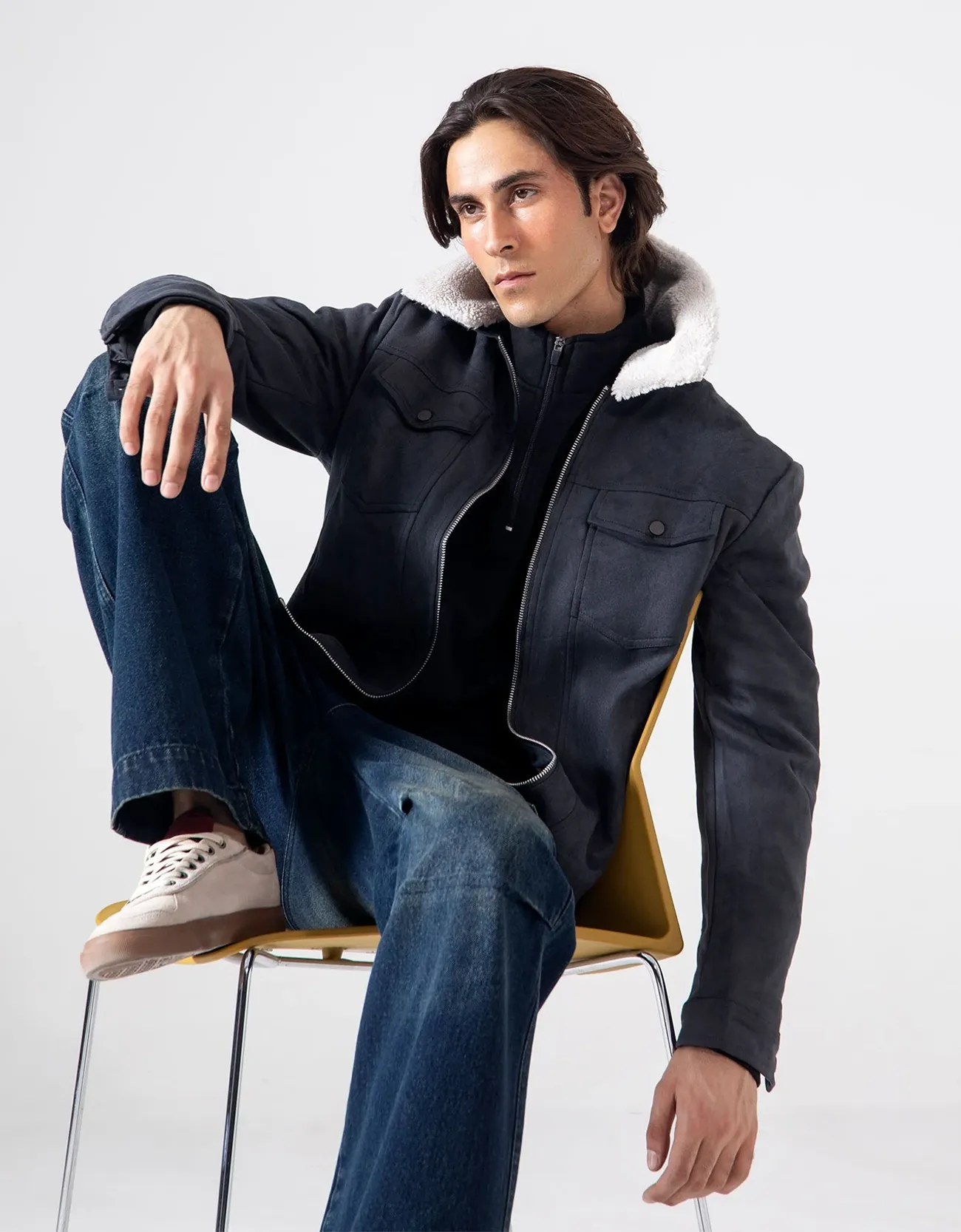 FAUX SUEDE JACKET