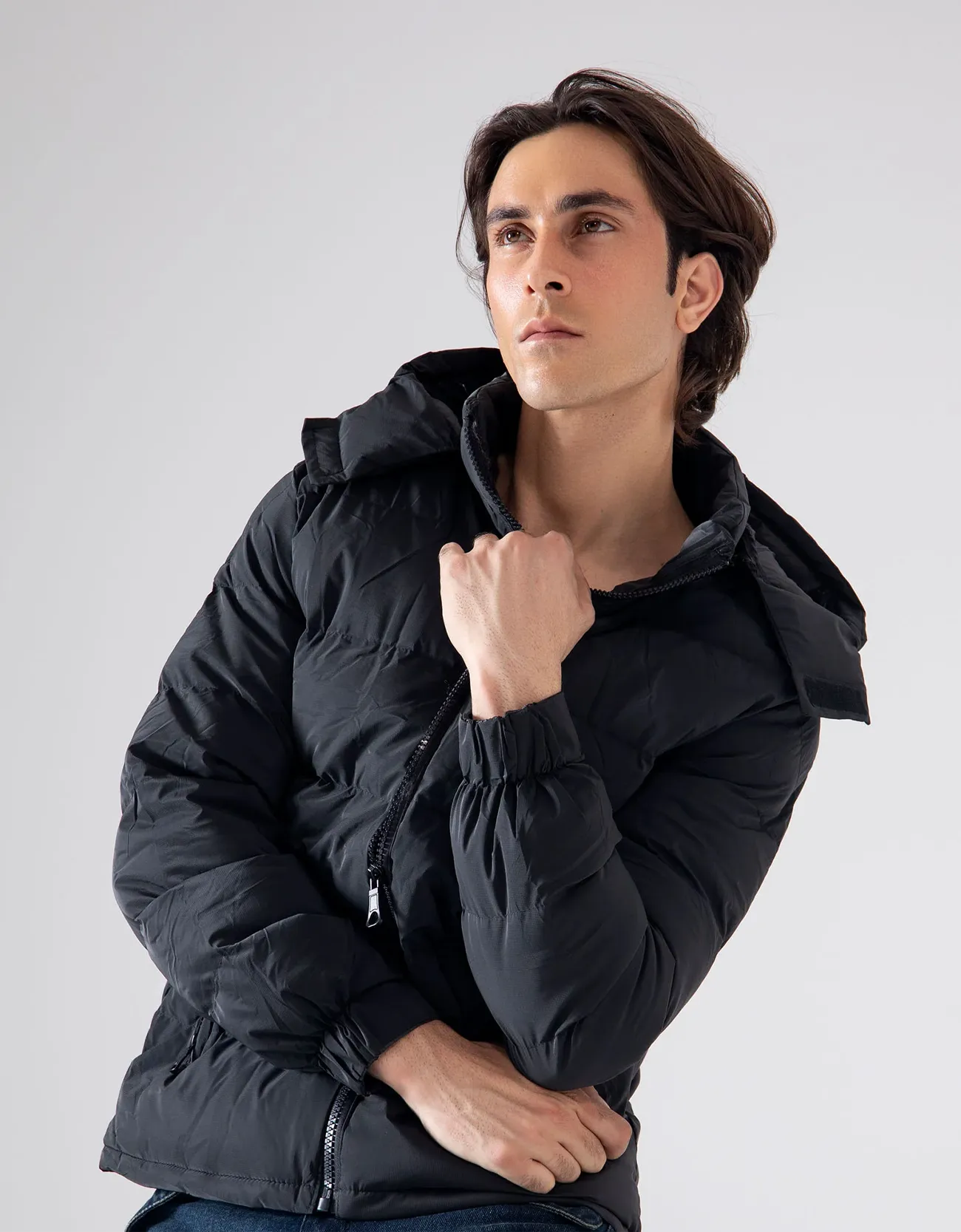 HOODED PUFFER JACKET
