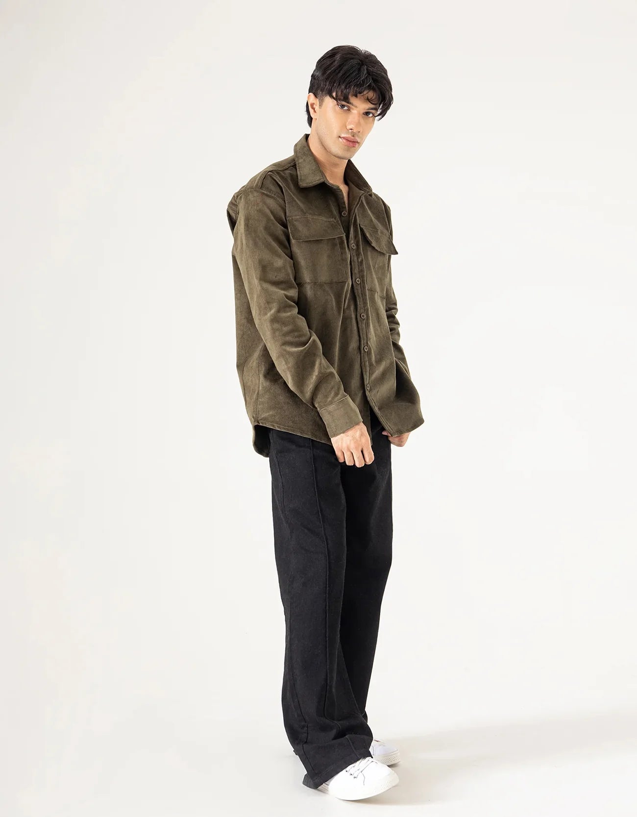 OVERSIZED CORDUROY SHIRT