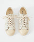 CHECK JUTE LACE-UP SNEAKERS
