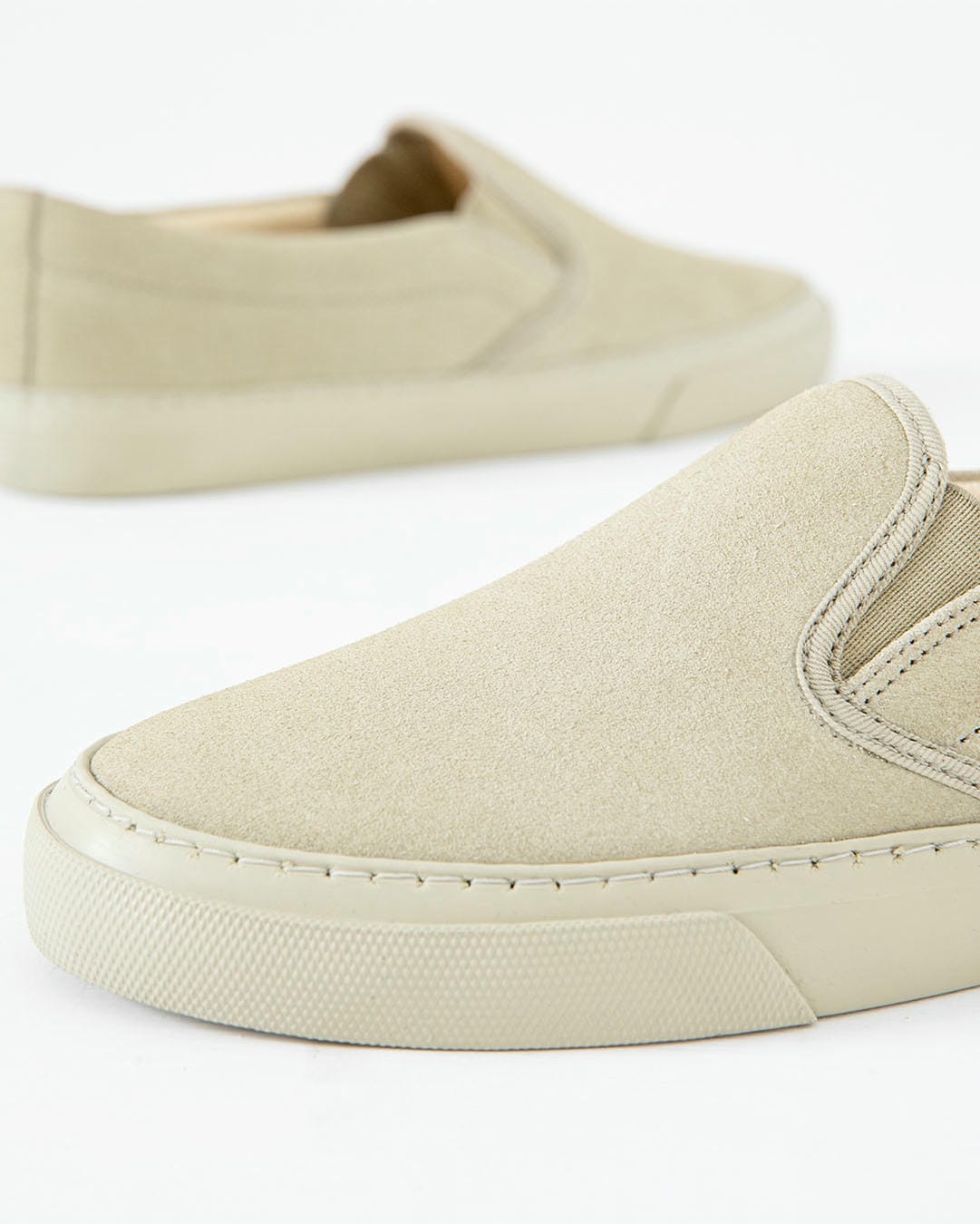 SUEDE LEATHER SLIP ON SHOES
