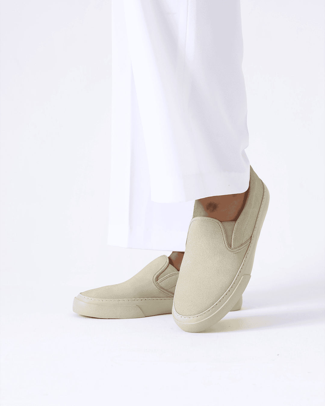 SUEDE LEATHER SLIP ON SHOES