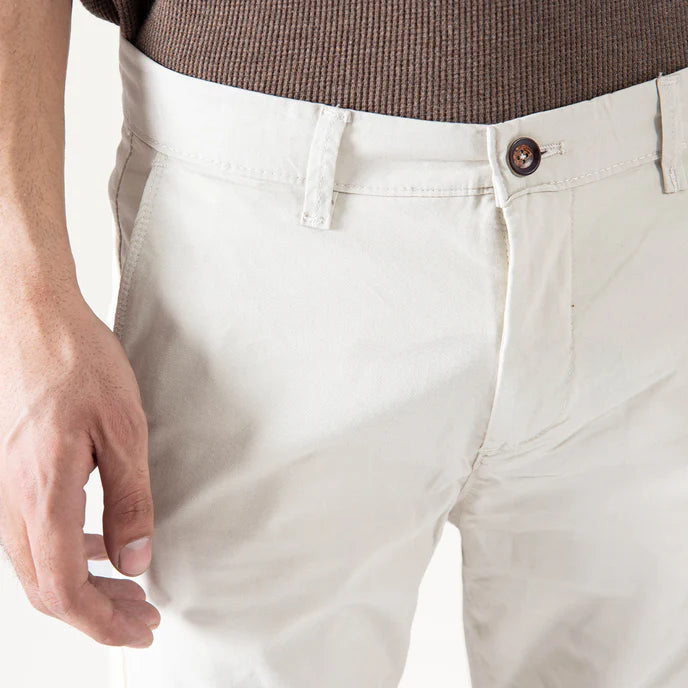 STRAIGHT COTTON PANTS