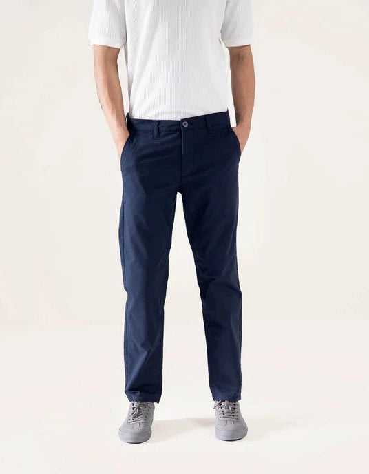 STRAIGHT COTTON PANTS