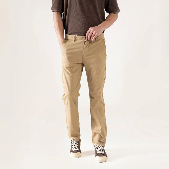 STRAIGHT COTTON PANTS