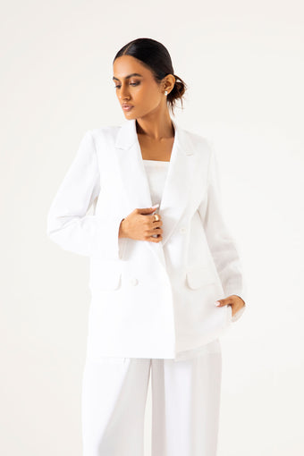 TAILORED OVERSIZED PANAMA BLAZER