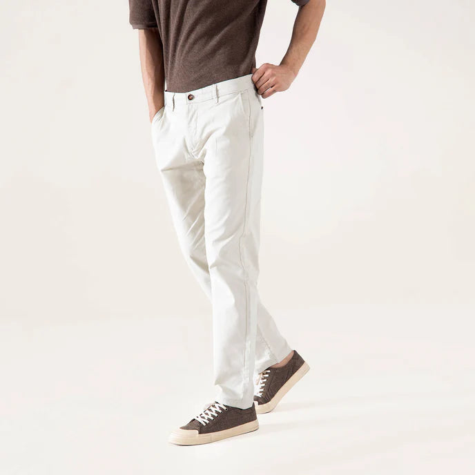 STRAIGHT COTTON PANTS