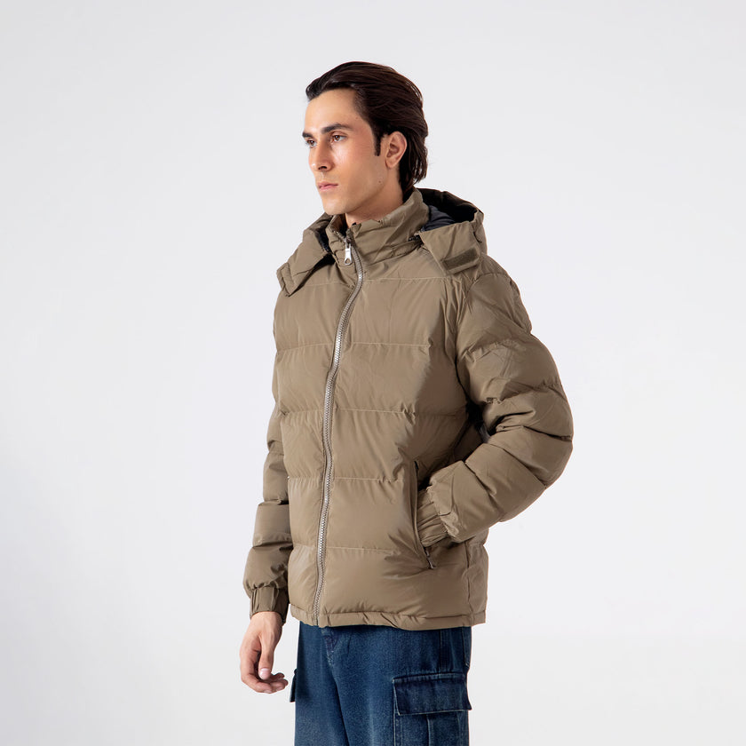 HOODED PUFFER JACKET