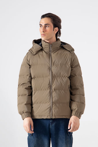 HOODED PUFFER JACKET