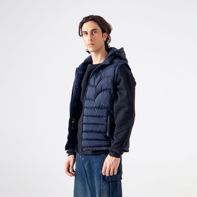 HOODED PUFFER VEST