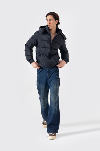 HOODED PUFFER JACKET