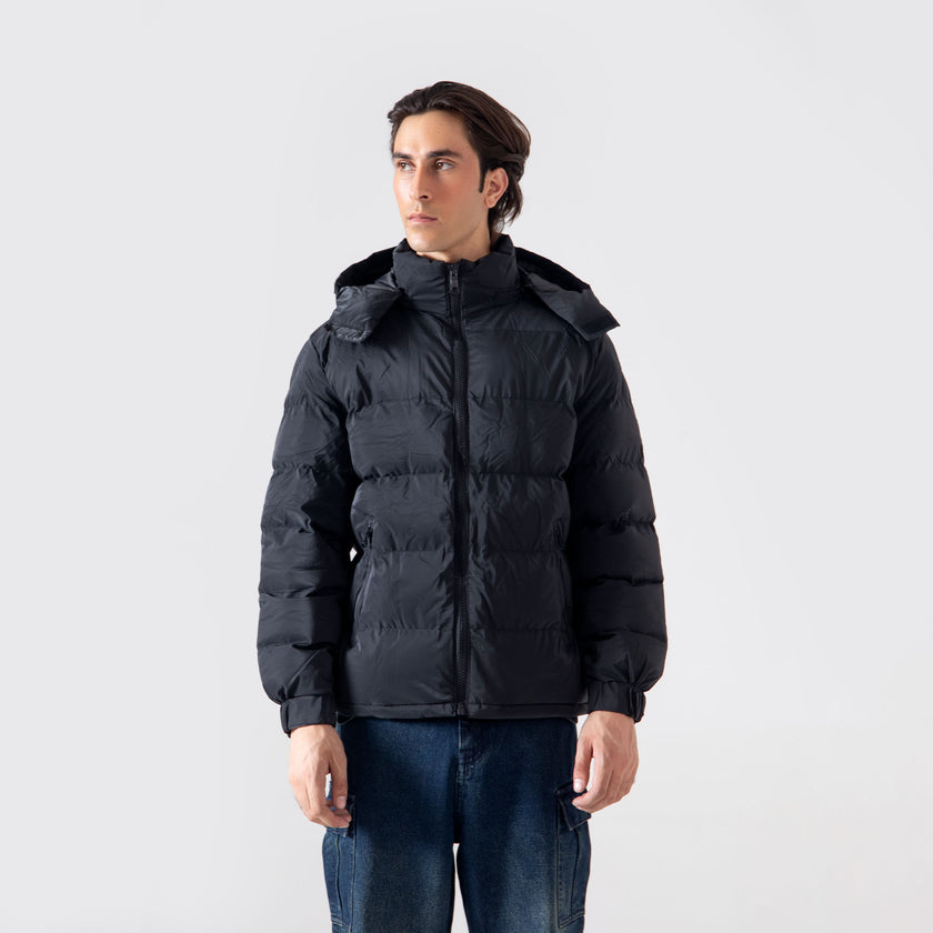 HOODED PUFFER JACKET