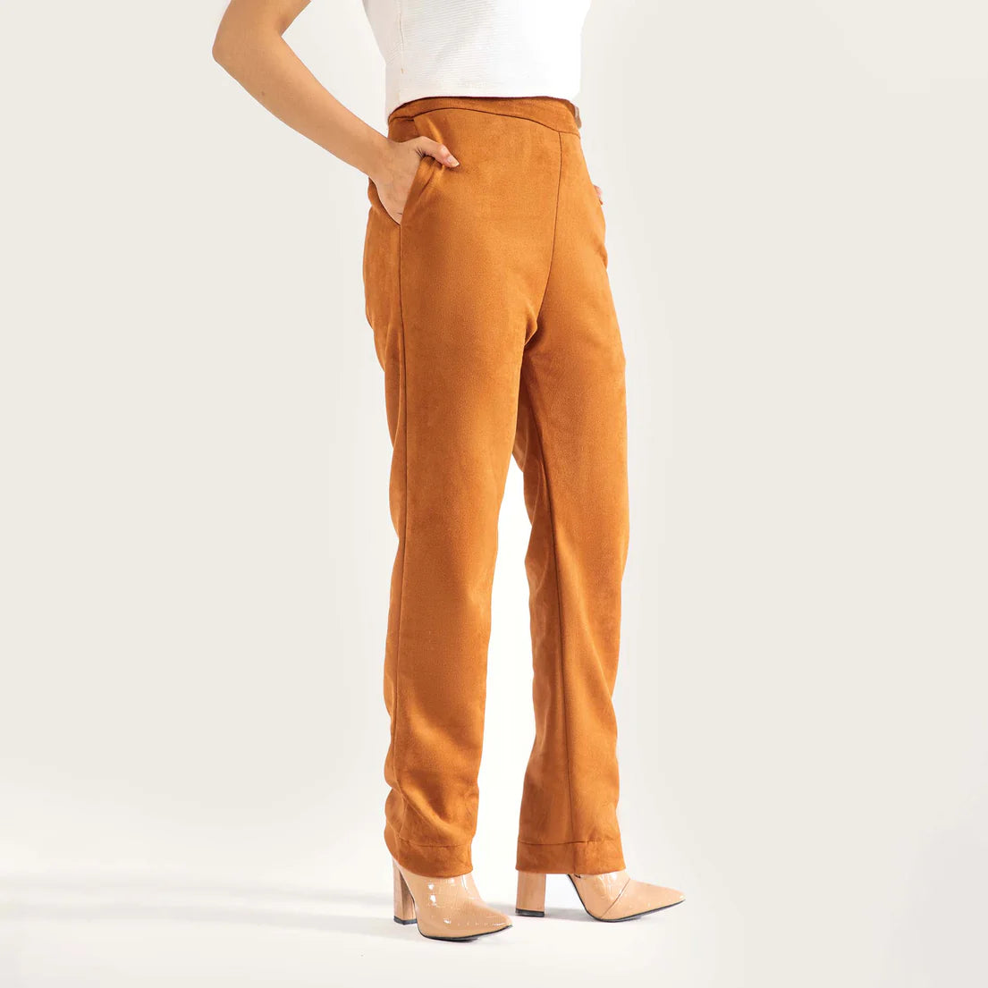 WOMEN SUEDE PANTS