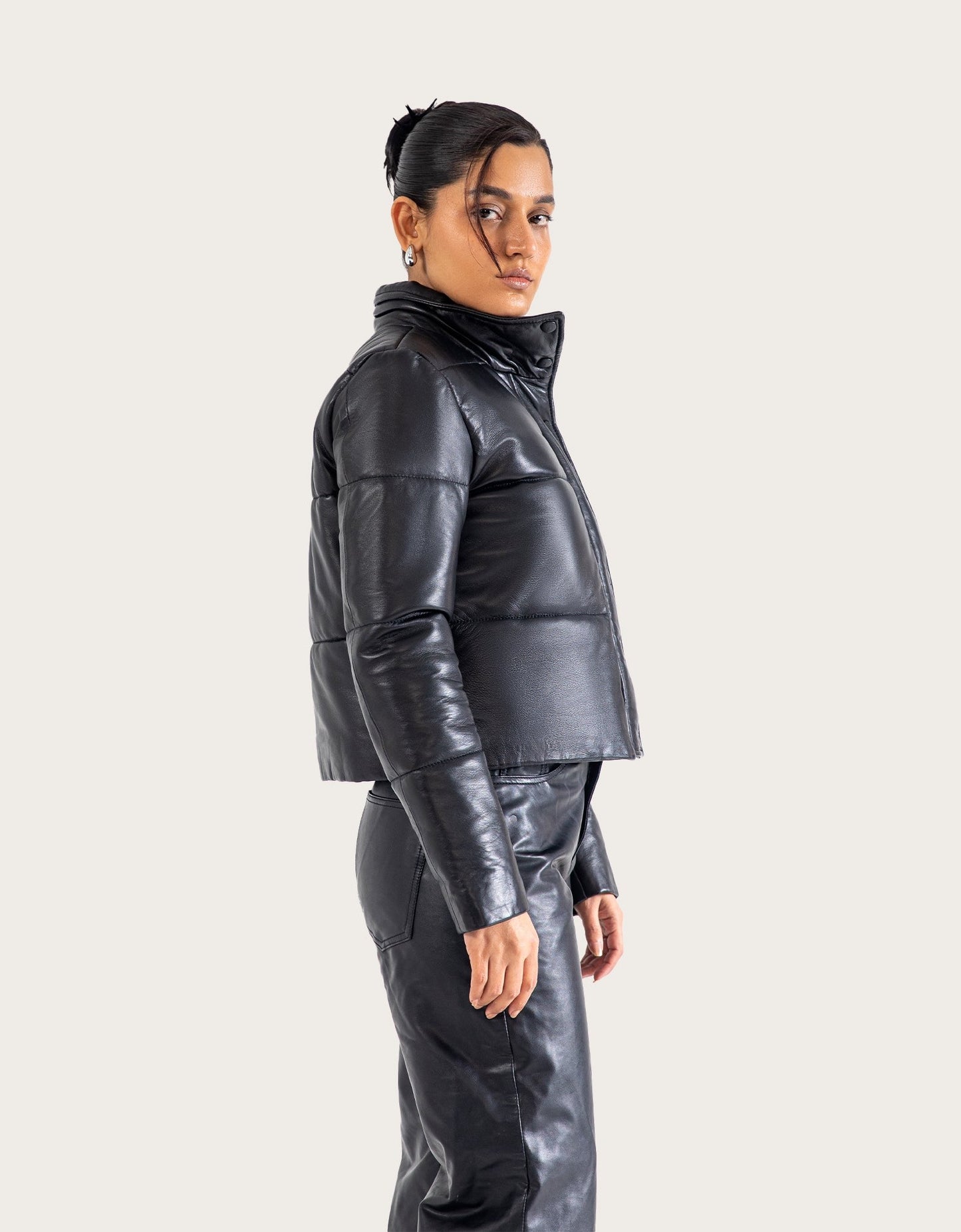 CROPPED LEATHER JACKET