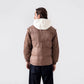 CONTRAST HOOD PUFFER JACKET