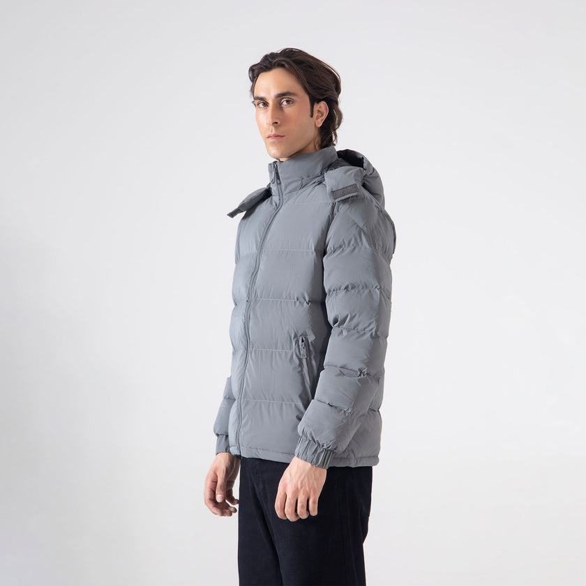 HOODED PUFFER JACKET