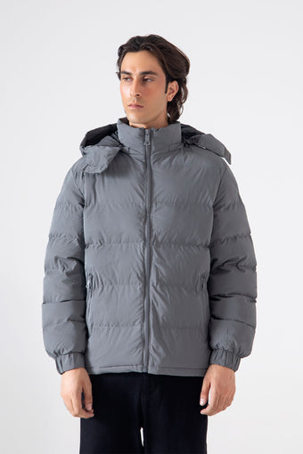 HOODED PUFFER JACKET