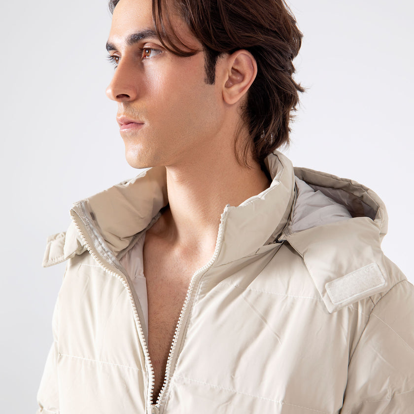 HOODED PUFFER JACKET