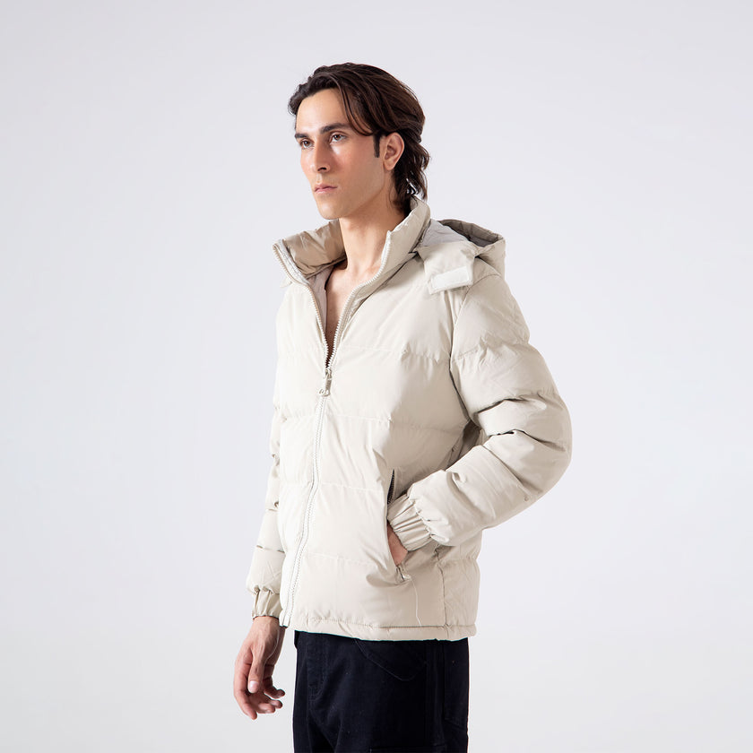 HOODED PUFFER JACKET