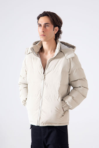 HOODED PUFFER JACKET