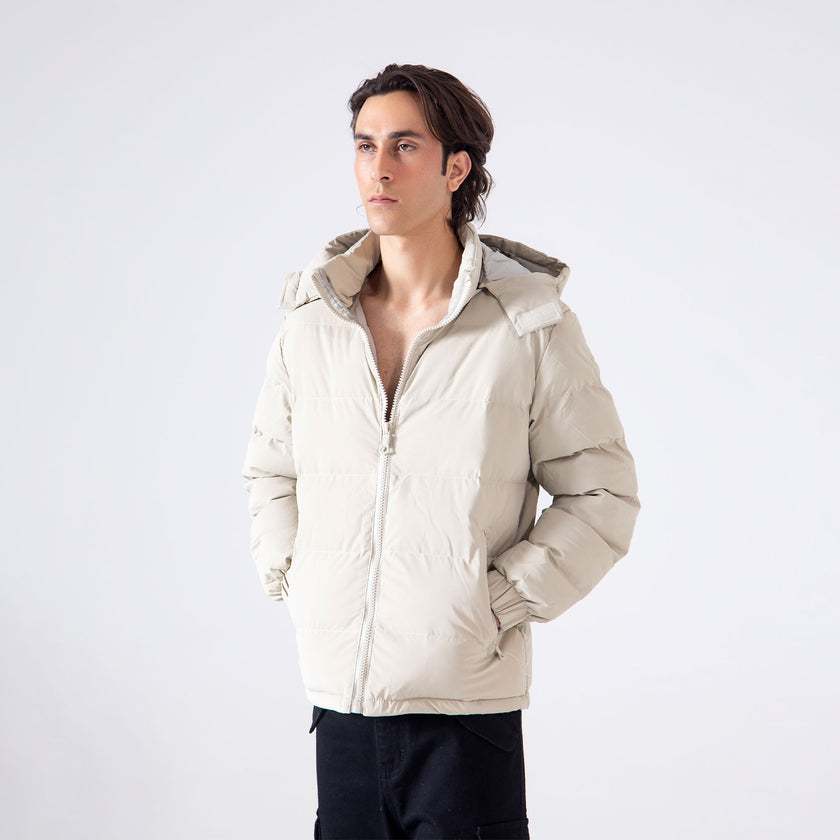 HOODED PUFFER JACKET