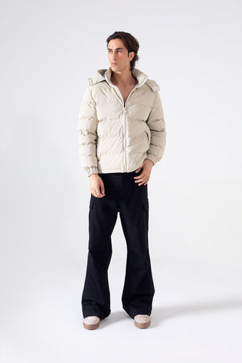 HOODED PUFFER JACKET