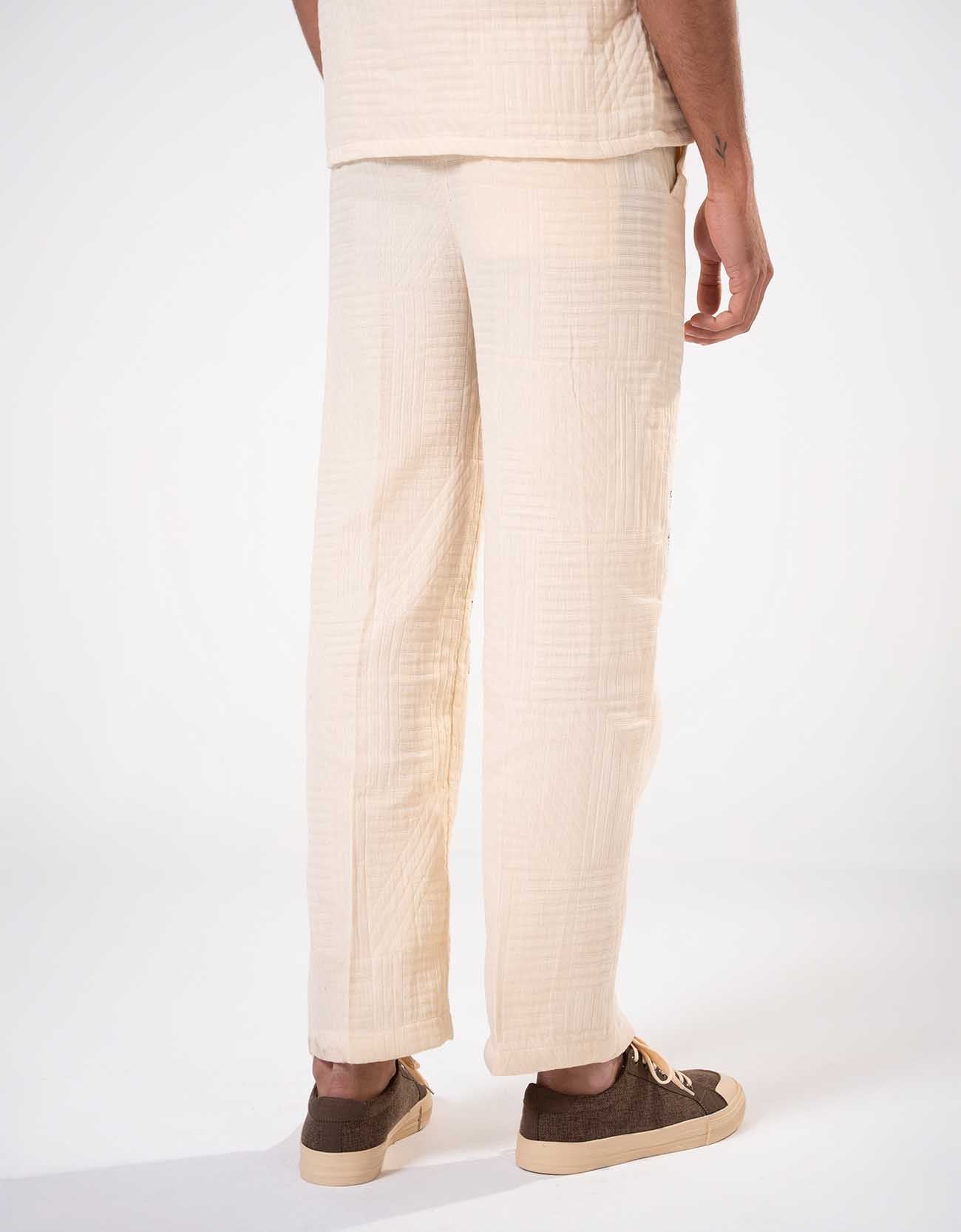 TEXTURED STRAIGHT TROUSER