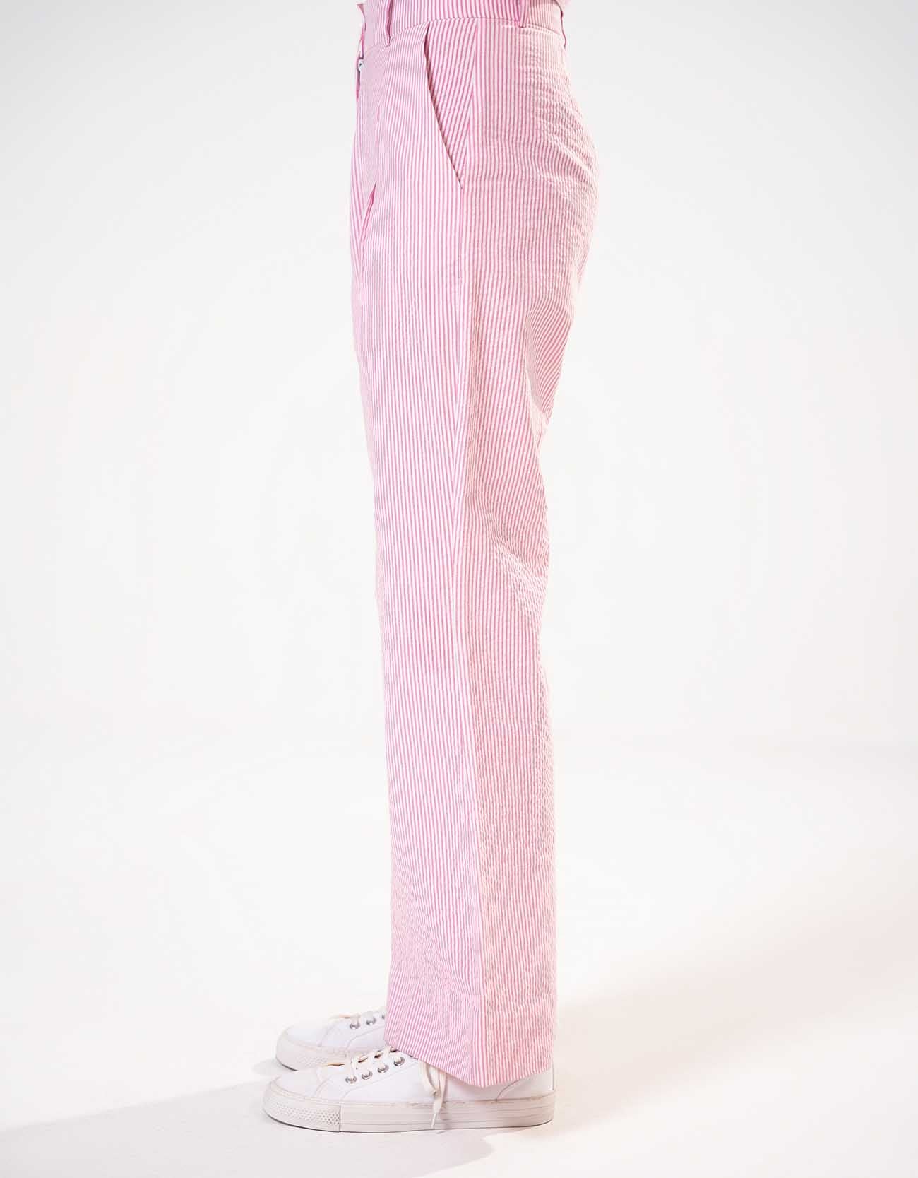 TEXTURED BOOTCUT PANTS