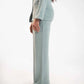 TEXTURED WIDE LEG TROUSER