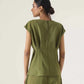 SLEEVESLESS FITTED BLOUSE
