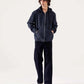 DENIM ZIPPER HOODIE