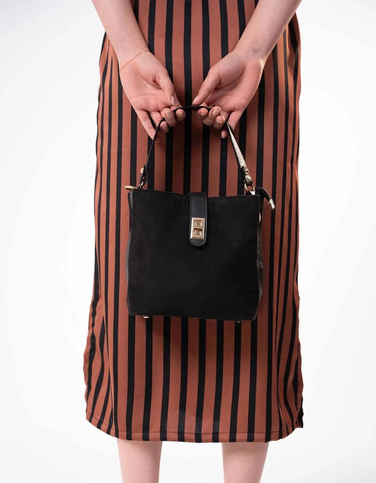 MINI SUEDE BUCKET BAG