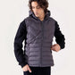 HOODED PUFFER VEST
