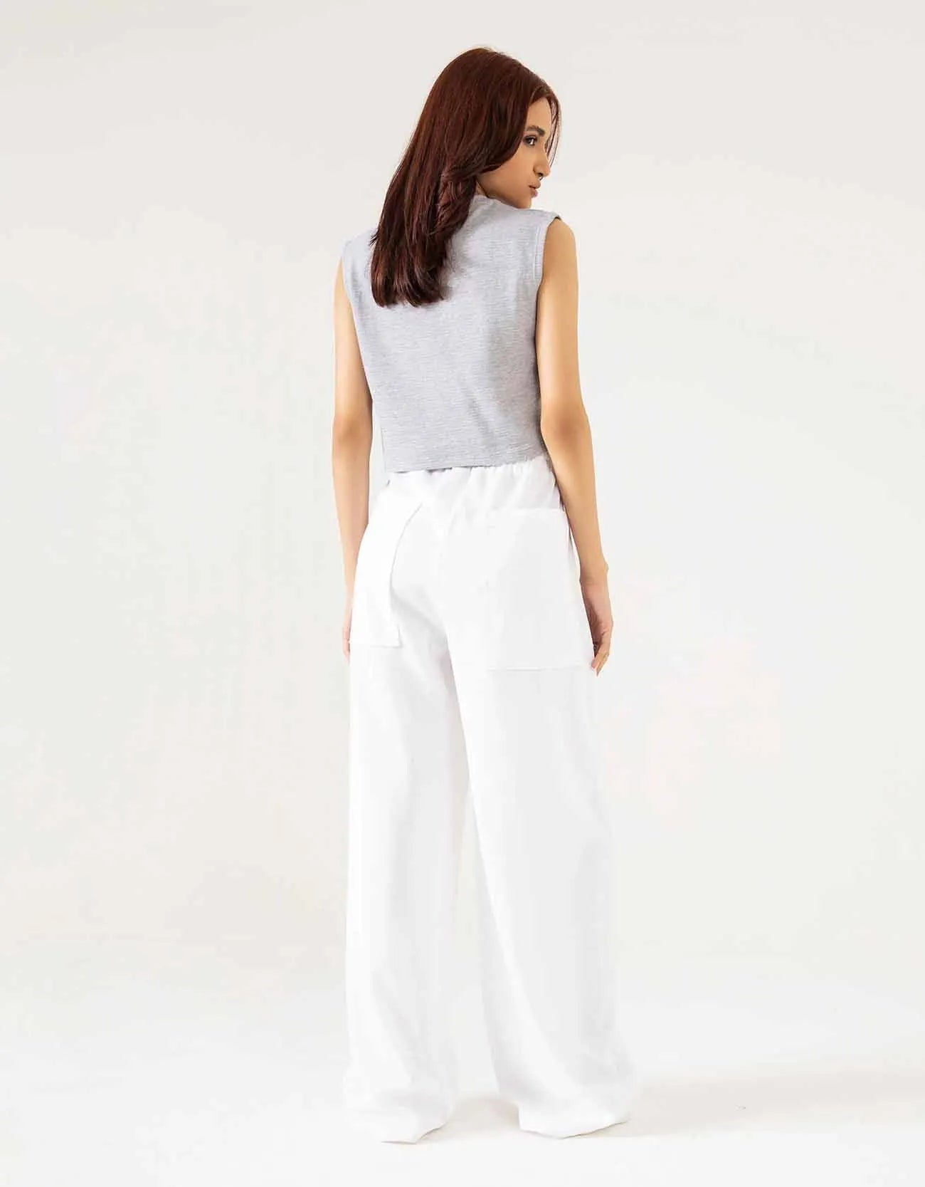 WIDE LEG PANAMA TROUSER