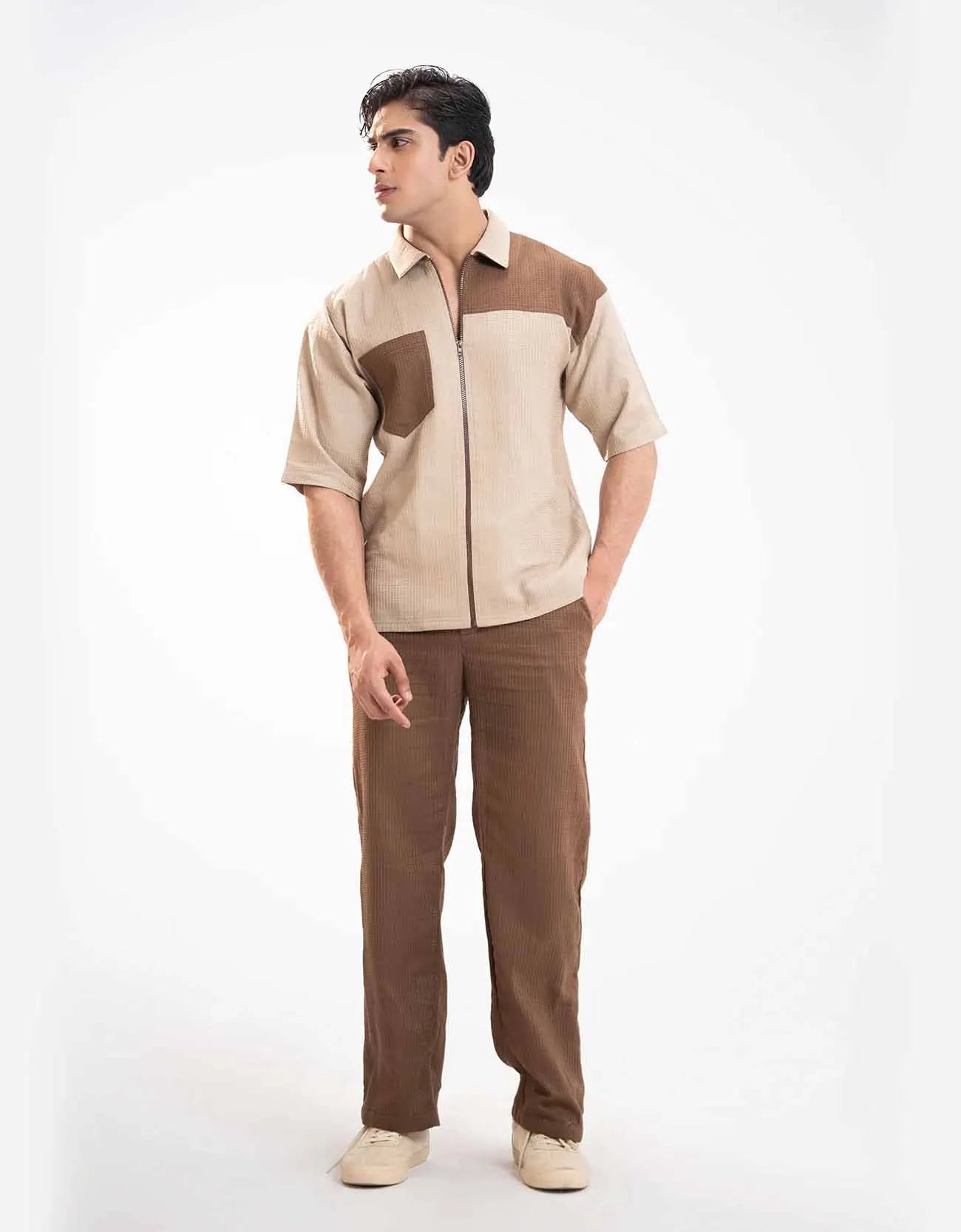 DROP SHOULDER CHEST POCKET TEE