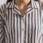 STRIPPED LONG BUTTONED SHIRT