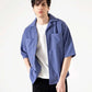 CAMP COLLAR WAFFLE HALF SLEEVES SHIRT