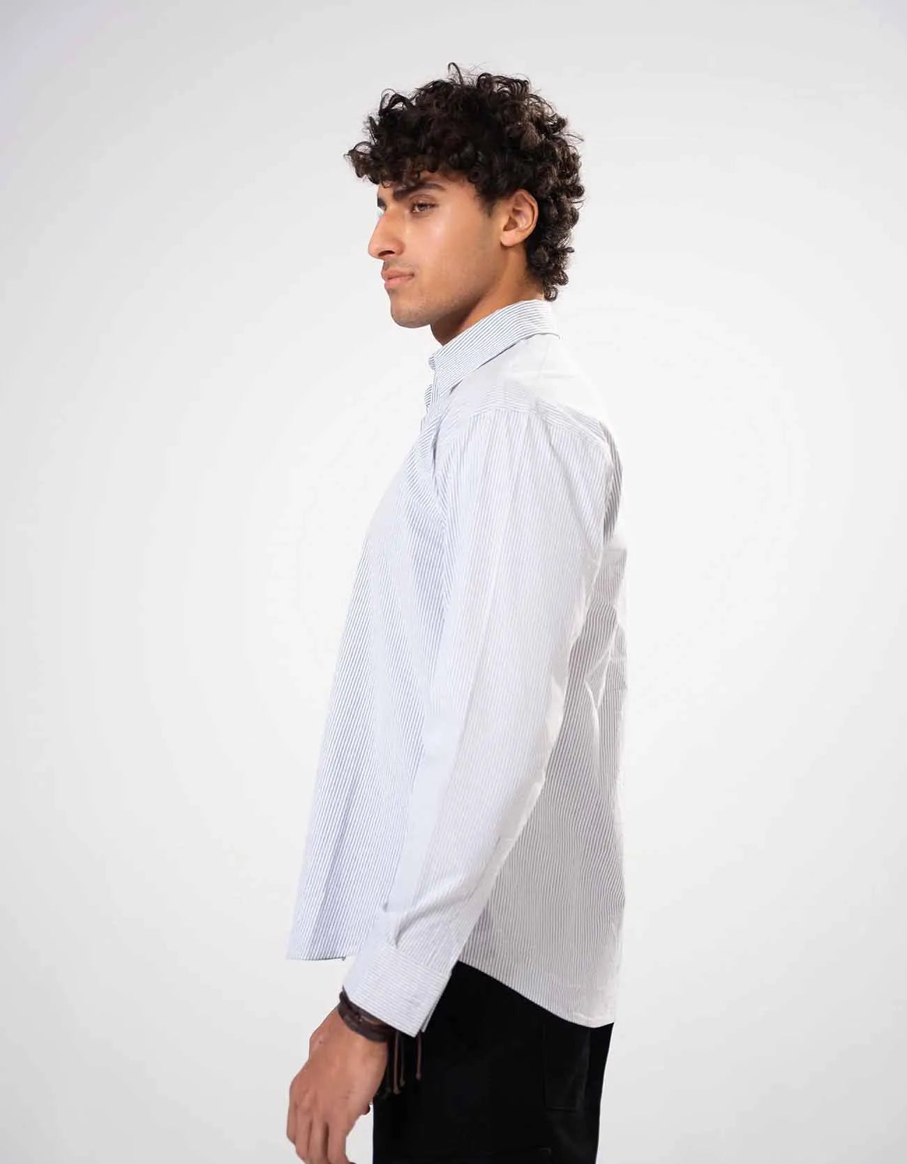 STRIPED SEM-FORMAL SHIRT