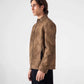FAUX SUEDE BIKER JACKET