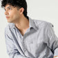 LINEN PATCH POCKET BUTTON DOWN SHIRT