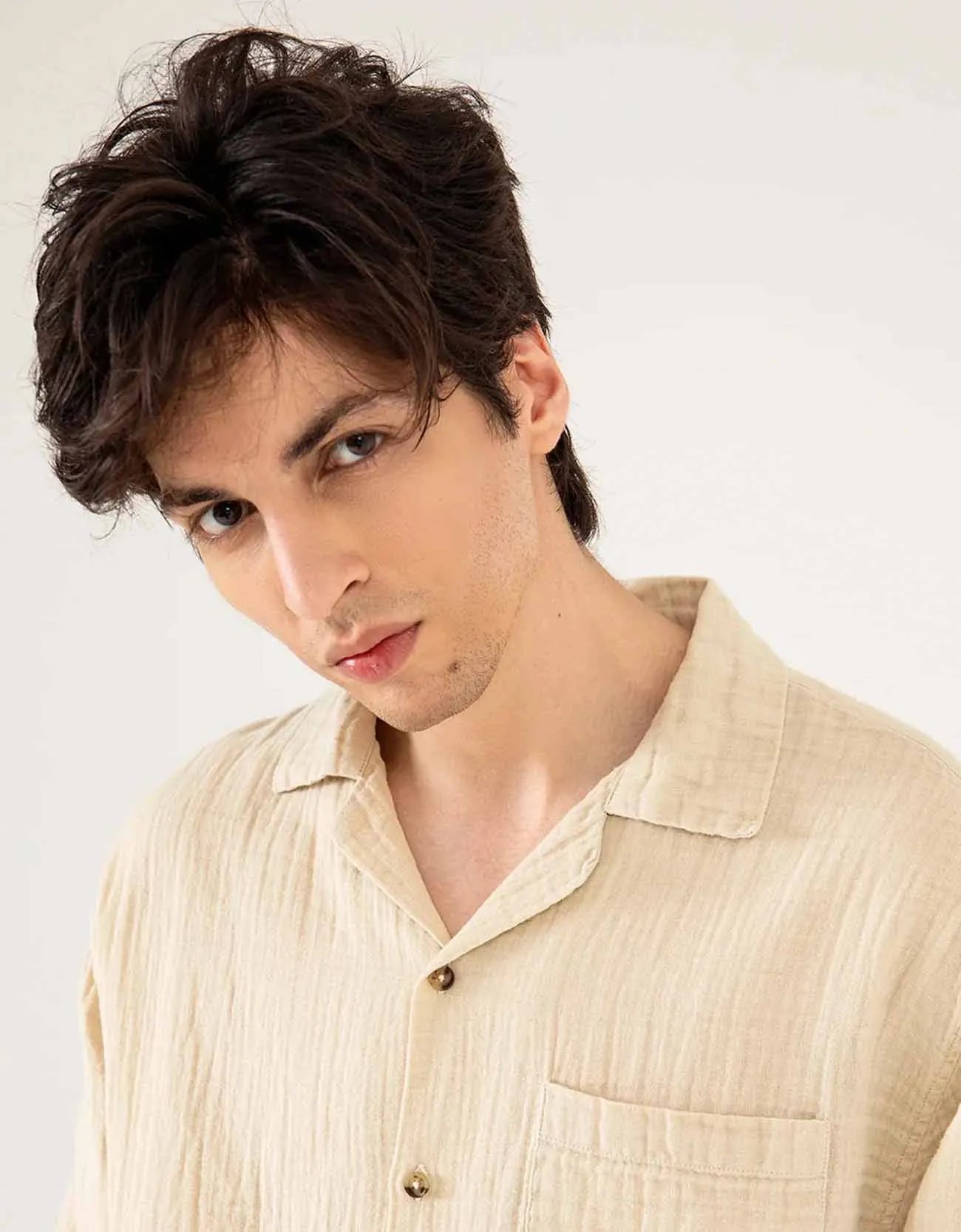 MUSLIN CAMP COLLAR SHIRT