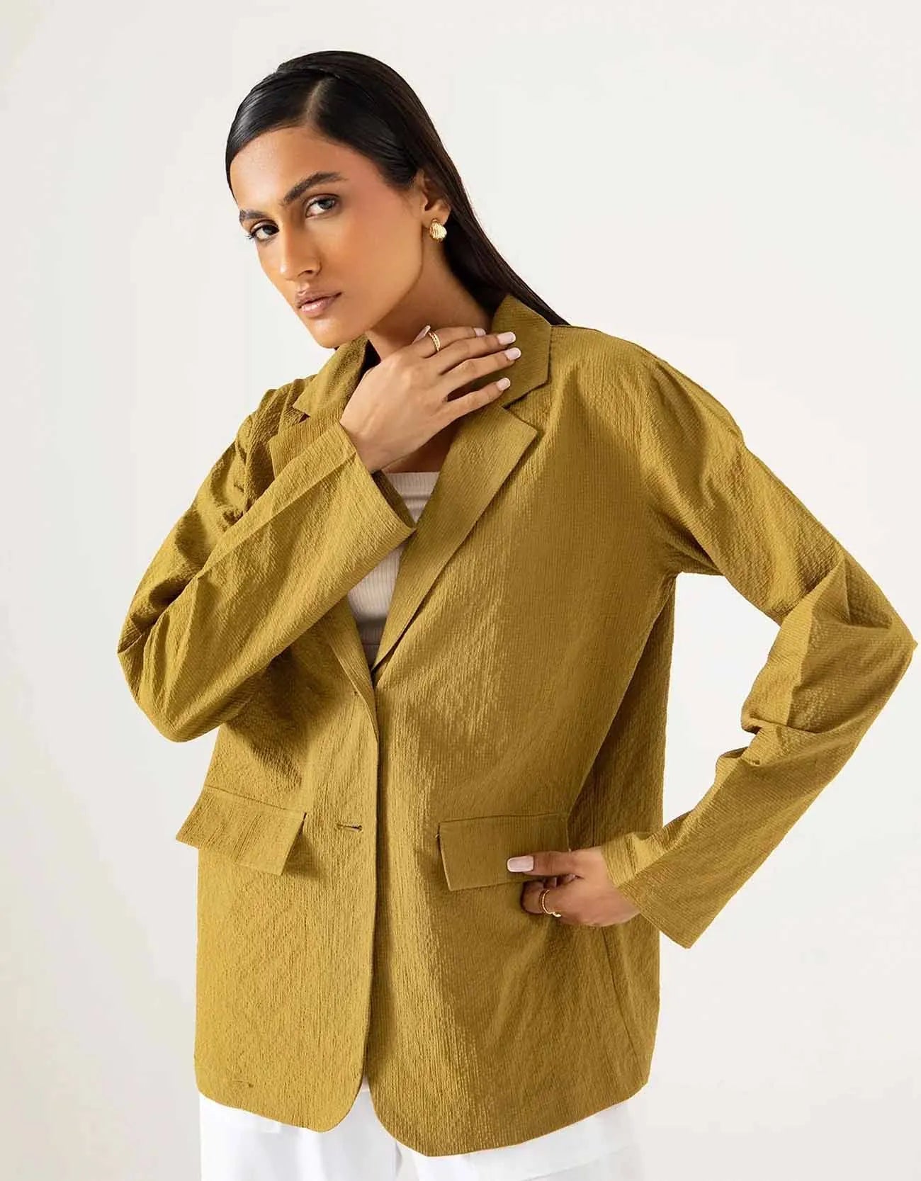 TAILORED TEXTURED BLAZER